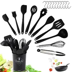 طقم أدوات مطبخ من السيليكون (10 قطع)